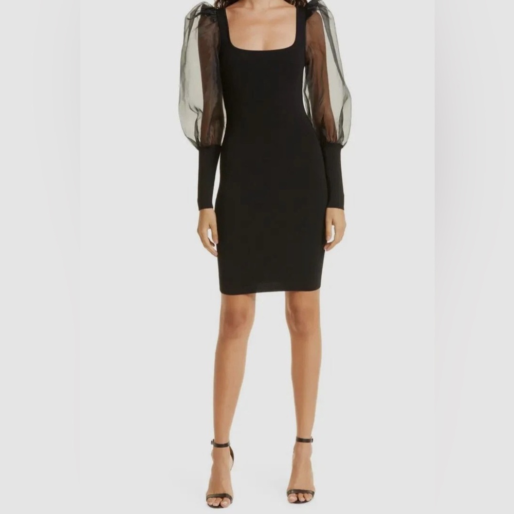 Alice + Olivia Puff Sleeve Knit Minidress size S